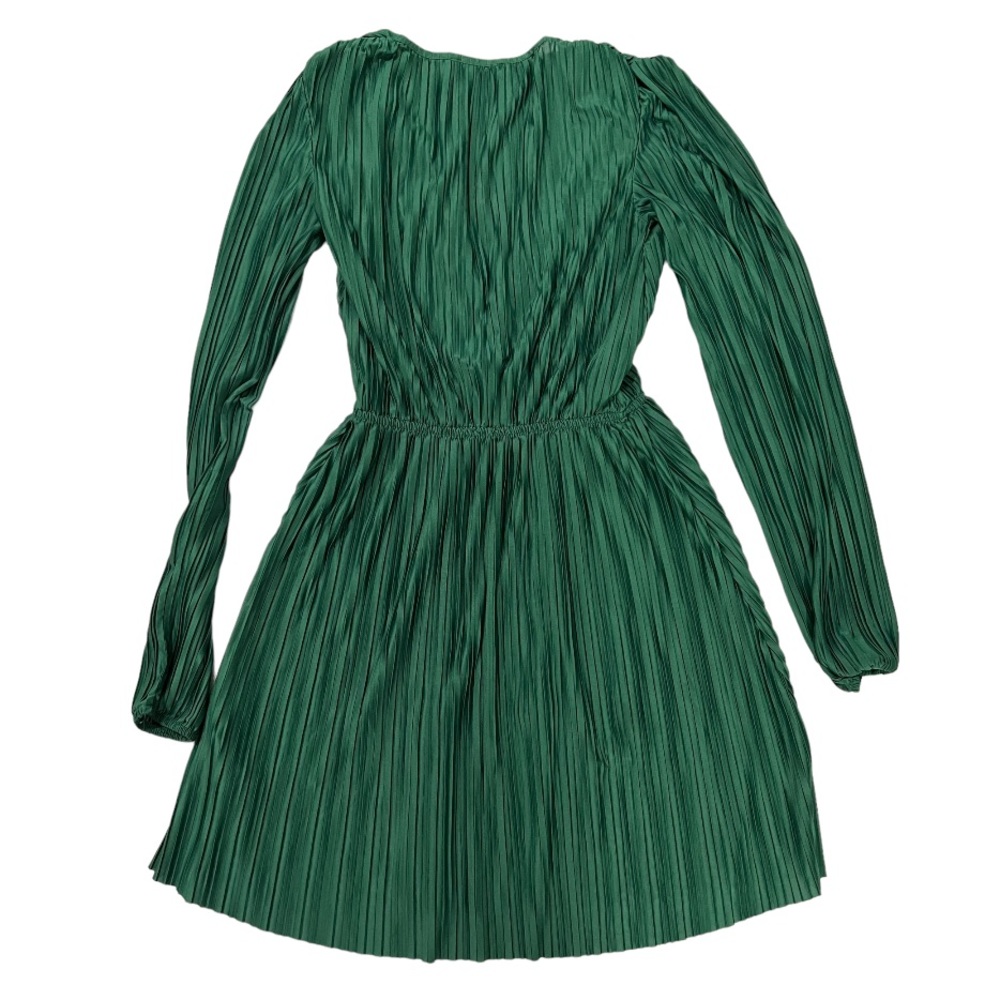 ZARA GREEN PLEATED DRESS - Picture 9 of 9
